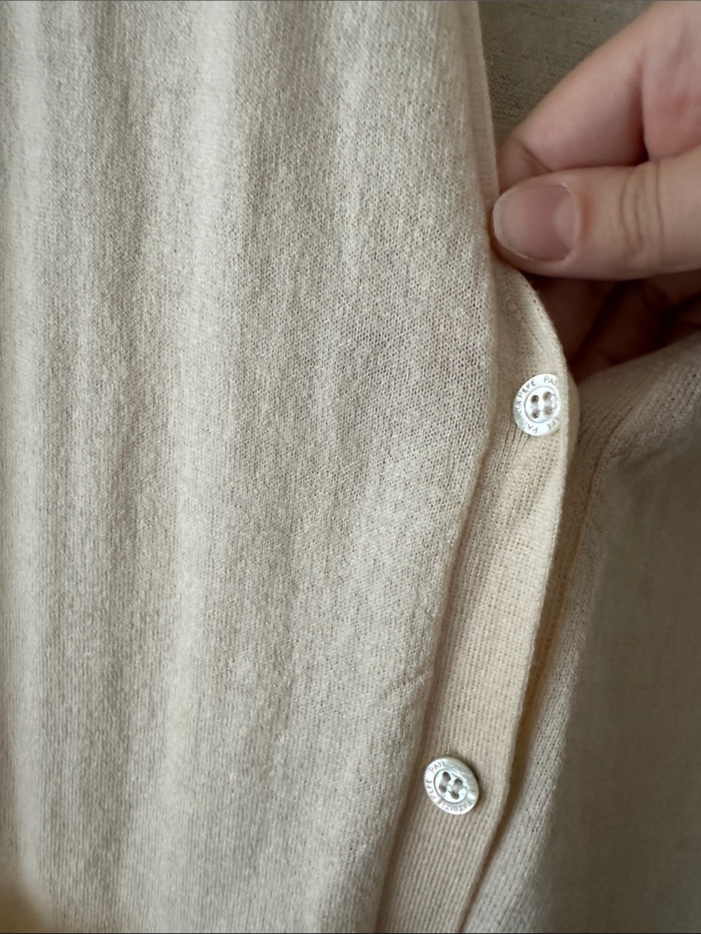 Patrizia Pepe Butter Yellow Women's Cardigan Wool cashmere silk snap buttons - Picture 4 of 7